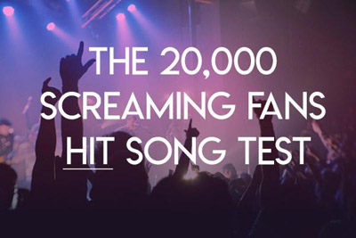 20000 screaming fans hit song test